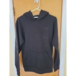 Freedom Company Womens Black Long Sleeve Hooded Pullover Sweater Size XS